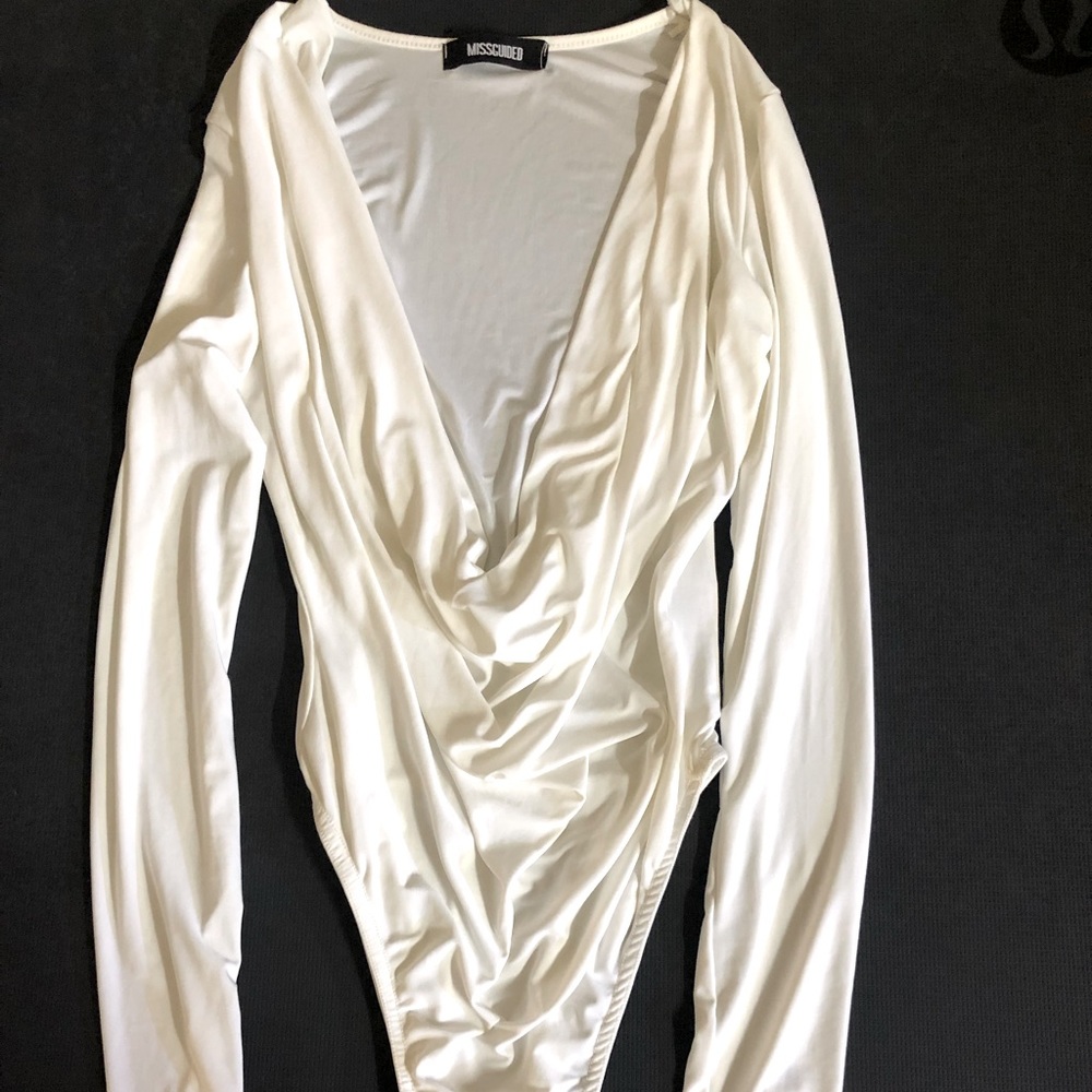 MISSGUIDED - white bodysuit